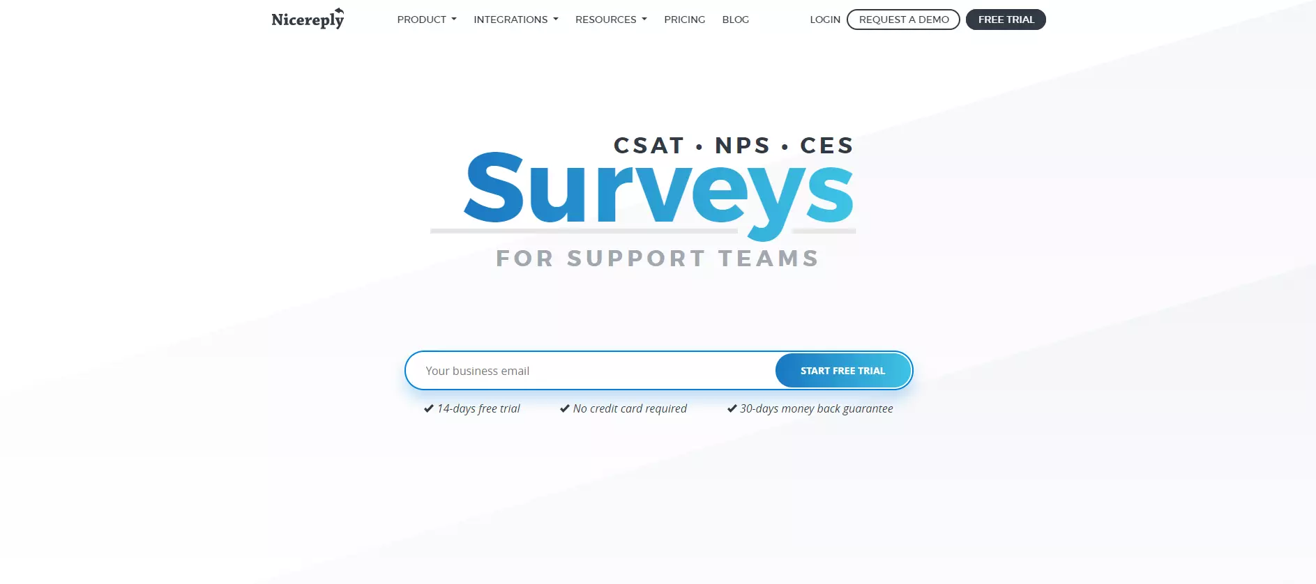 Homepage di NiceReply