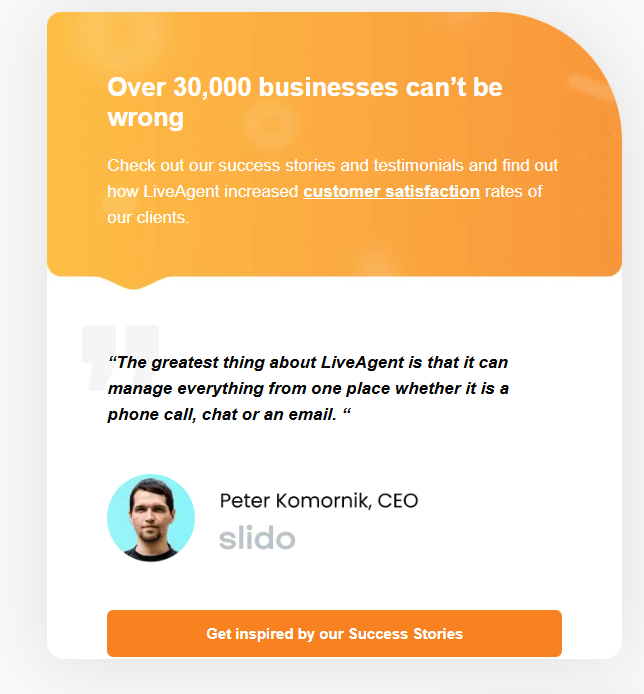 Perché le aziende si fidano di LiveAgent