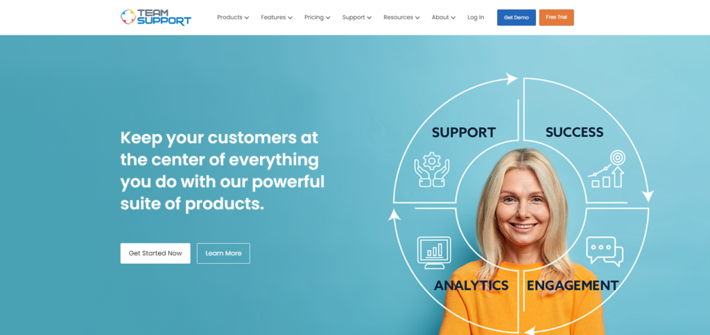 Home page TeamSupport