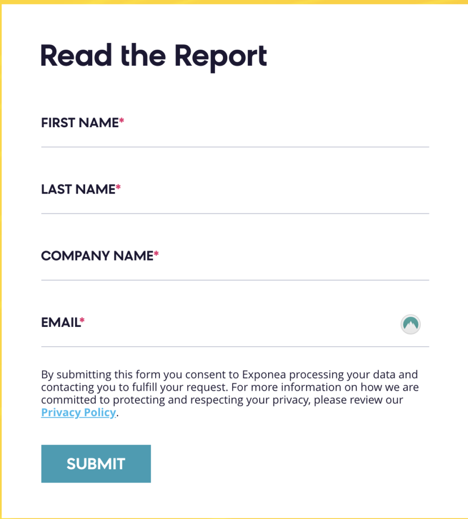 Rapporto gated di Exponea