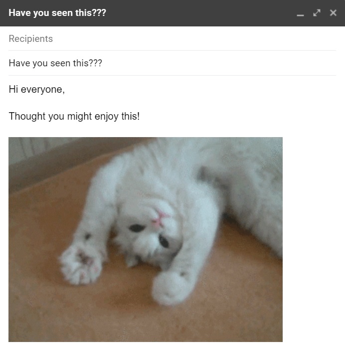 Esempio di email scadente - Hai visto questo???